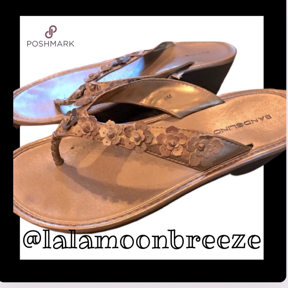 Bandolini gold sandals